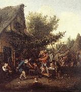 DUSART, Cornelis Village Feast dfg oil